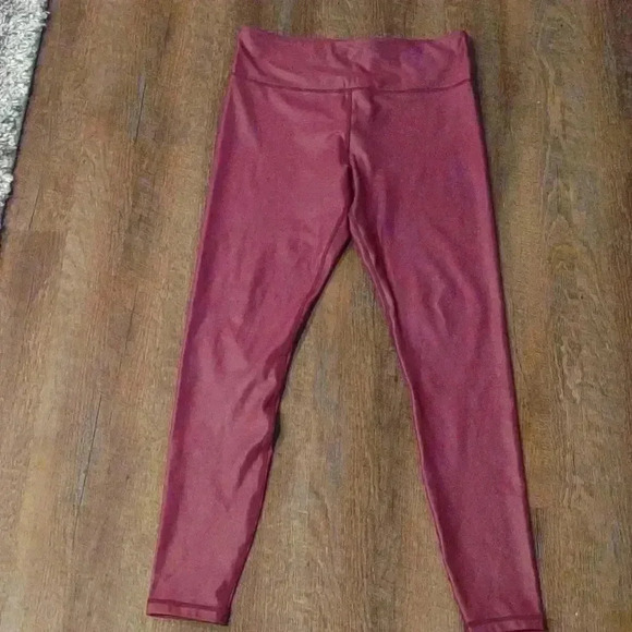 Zyia women's leggings maroon size 14-16 - Picture 1 of 4